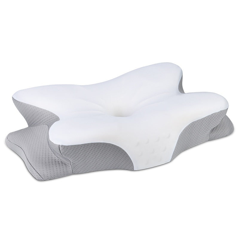 Oreiller en forme de papillon avec protection cervicale renforcée